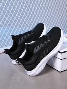Men's Road Running Shoes, Sporty Running Shoes, Lightweight Comfortable, Ideal for Travel and Outdoor Walking, Spring Summer Breathable Mesh Sneakers