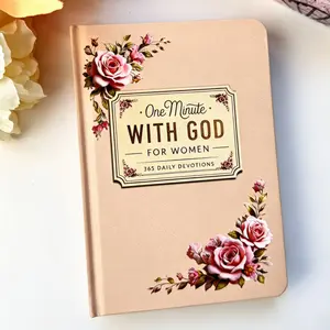 One Minute with God for Women, 365 Days Devotional Notebook, Portable Daily Reflection Planner, Self-Improvement Prayer Journal, Workbook Journal, Perfect Gift for Female Friends and Family