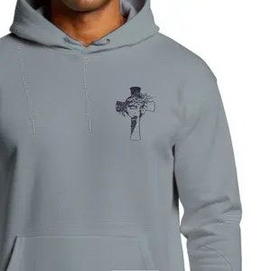 Jesus Men's Sweater - Stylish Hoodie with Unique Cross Design for Everyday Wear Menswear Sweatshirts Pullover Tops Long Sleeve Casual