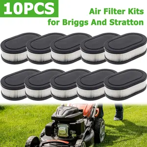 10PCS Lawn Mower Air Filter Kits - Compatible with Briggs And Stratton 798452, 593260, 5432, 5432K - Garden Cleaning Tools