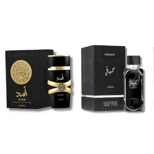Lattafa Asad & Hayaati EDP 3.4 Fl. Oz - value bundle