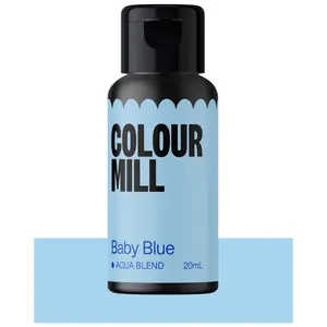Colour Mill Aqua Blend Water-Based Food Coloring 20 Milliliters, Baby Blue