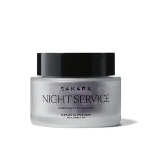 Sakara Night Service Sleep Capsules | Natural Sleep Aid with Tart Cherry & Adaptogens for Relaxation & Nervous System Support