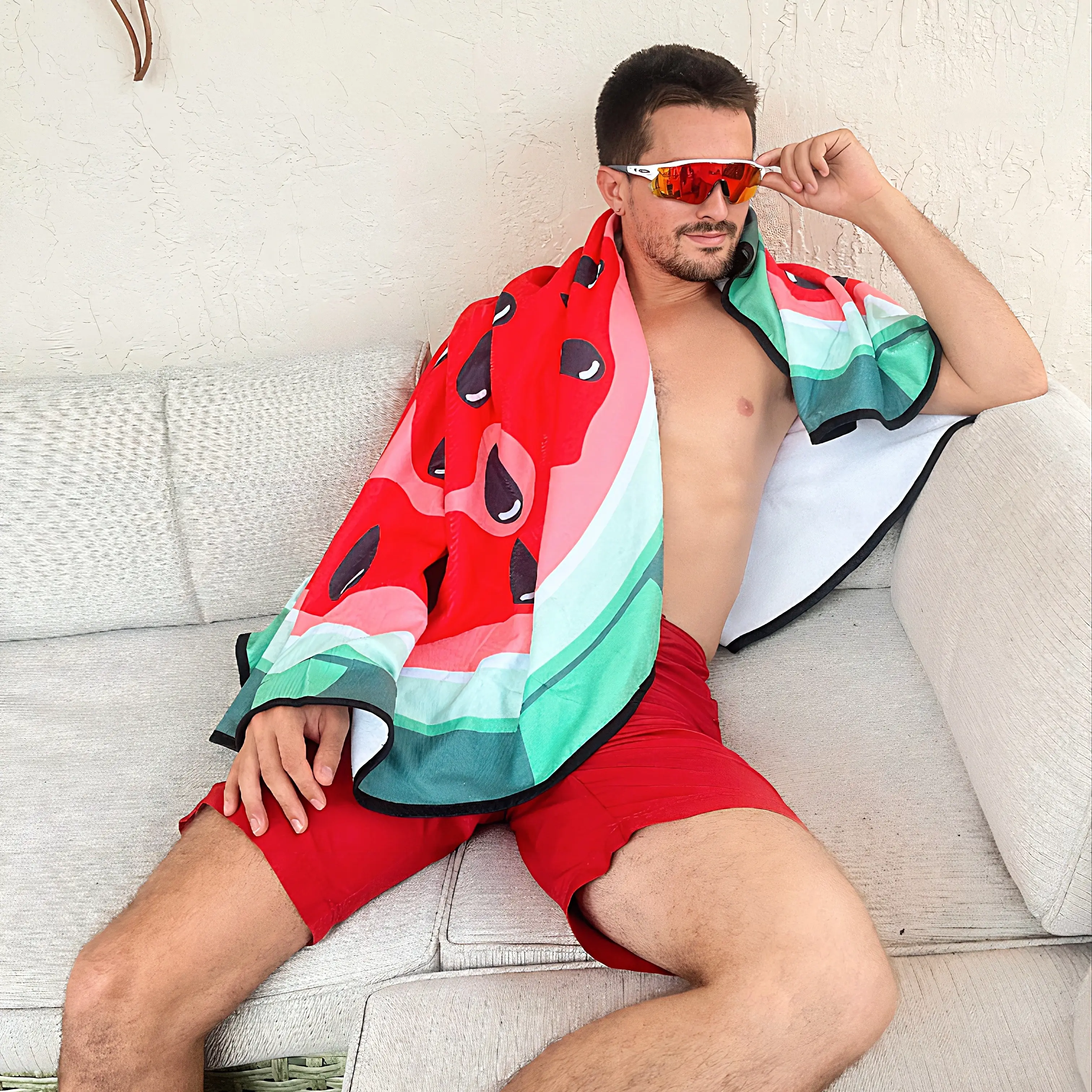 Juicy Melon Splash Towel