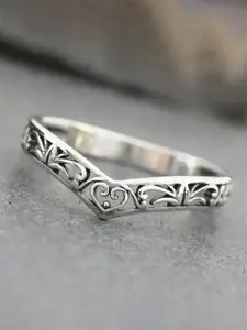 1 PC Retro Style Ring For Women For Engagement Party Jewelry Valentine's Day Gift Heart Signet Ring Vintage Rings Jewelry