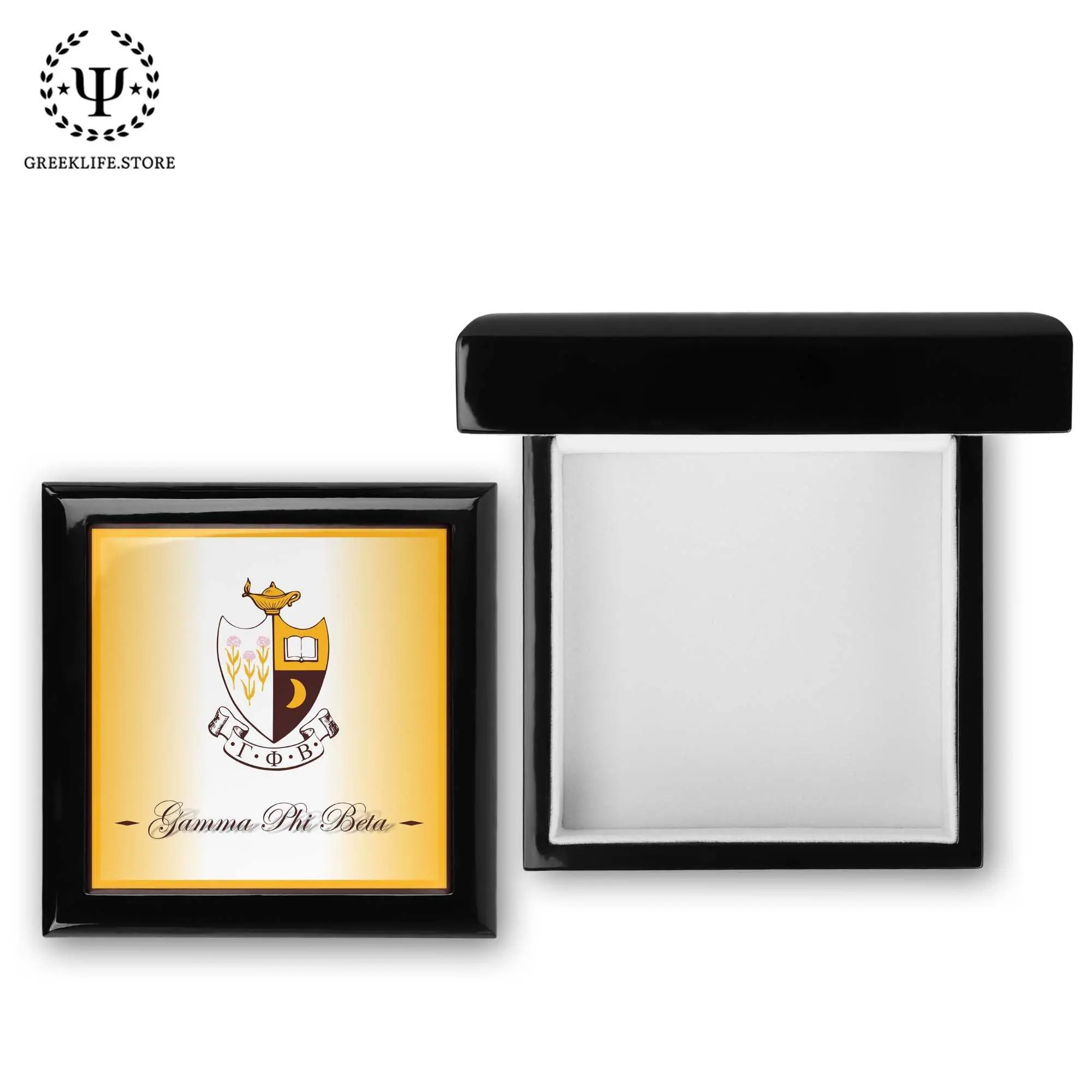 Gamma Phi Beta Keepsake Box Wooden