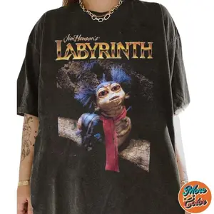 Labyrinth Worm Wall T-shirt, Movie tshirt, Cotton Unisex T-shirt, Crew Neck, Menswear Top, Womenswear Streetwear