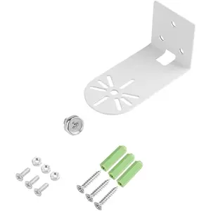 Self-Adhesive L-Shape Dome Security Camera Wall Bracket with Mounting Screws, Metal Universal Wall and Ceiling Mount Plate for Indoor Outdoor