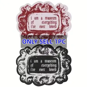 I Am a Museum of Everything Patch, Back Adhesive Iron-On Fabric Repair Patches, Suitable for Clothes Jackets Hats Accessories