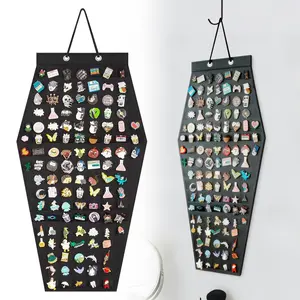 Creative Hanging Jewelry Storage Organizer - Felt Display Pins Storage Case, Brooch Collection Storage Holder,Display Board for Earrings, Necklaces, Brooch, Pins