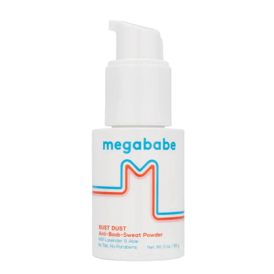 Bust Dust - Megababe Sweat Absorbing Body Powder | with Applicator Pump | Talc-Free, All Natural | 3 oz