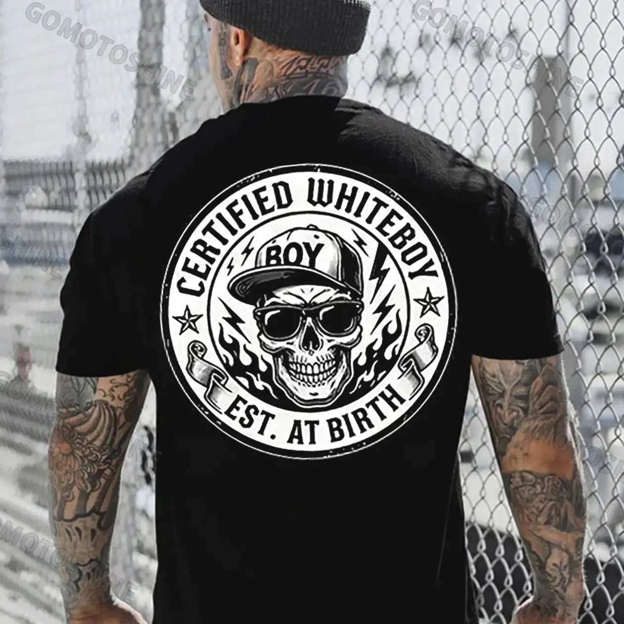 CERTIFIED WHITEBOY Street Skull T-Shirt / Hoodie / Sweatshirt, Menswear, Streetwear ty5