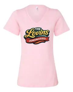 The Lovins large logo V-neck