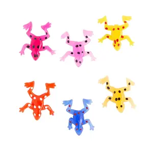 1 1/4" Bulk 48 Pc. Mini Bright Color Sticky Stretchy Frogs Assortment