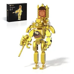 BUILDIFY Menglong Titan Clockman Building Block Set Collectible 395 Pieces Birthday Gift for Kids Adults Fans Compatible with Lego China Made Engaging Activity Creative Play No Warranty