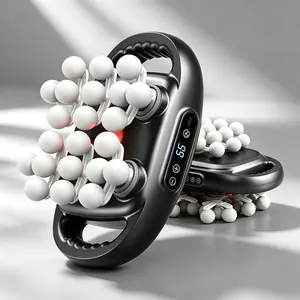 Multifunctional Rotating Ball Massager with Heating, Deep Muscle Kneading, Ideal for Athletes & Office Workers, New Massage Device