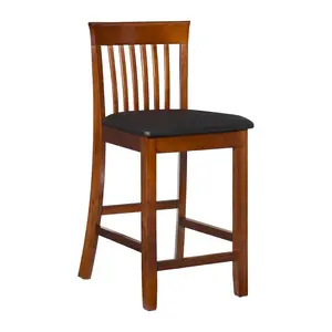 Linon Home Monroe Kitchen Counter Stool with Pa dded Seat