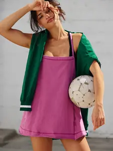 Fisoew Womens Workout Tank Tops Racerback Square Neck Tunics Loose Sleeveless Spaghetti Strap Athletic Shirts SummerVibes