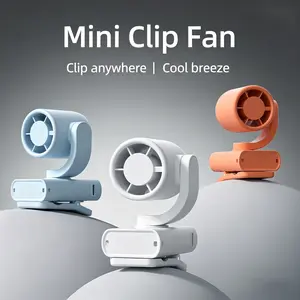 Clip-On Portable Fan, 15000 RPM Rechargeable Handheld Mini Fan with LED Display, Rotatable, Stroller Fan for Baby, Compact Travel Essentials/Lash, Summer Gifts for Women