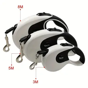 Walk Your Dog In Style With This Retractable Pet Leash With Garbage Box - Perfect For All Sizes!