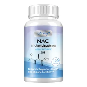 120 Airboy NAC nutritional dietary supplements to support liver and kidney health, respiratory system and immune health.