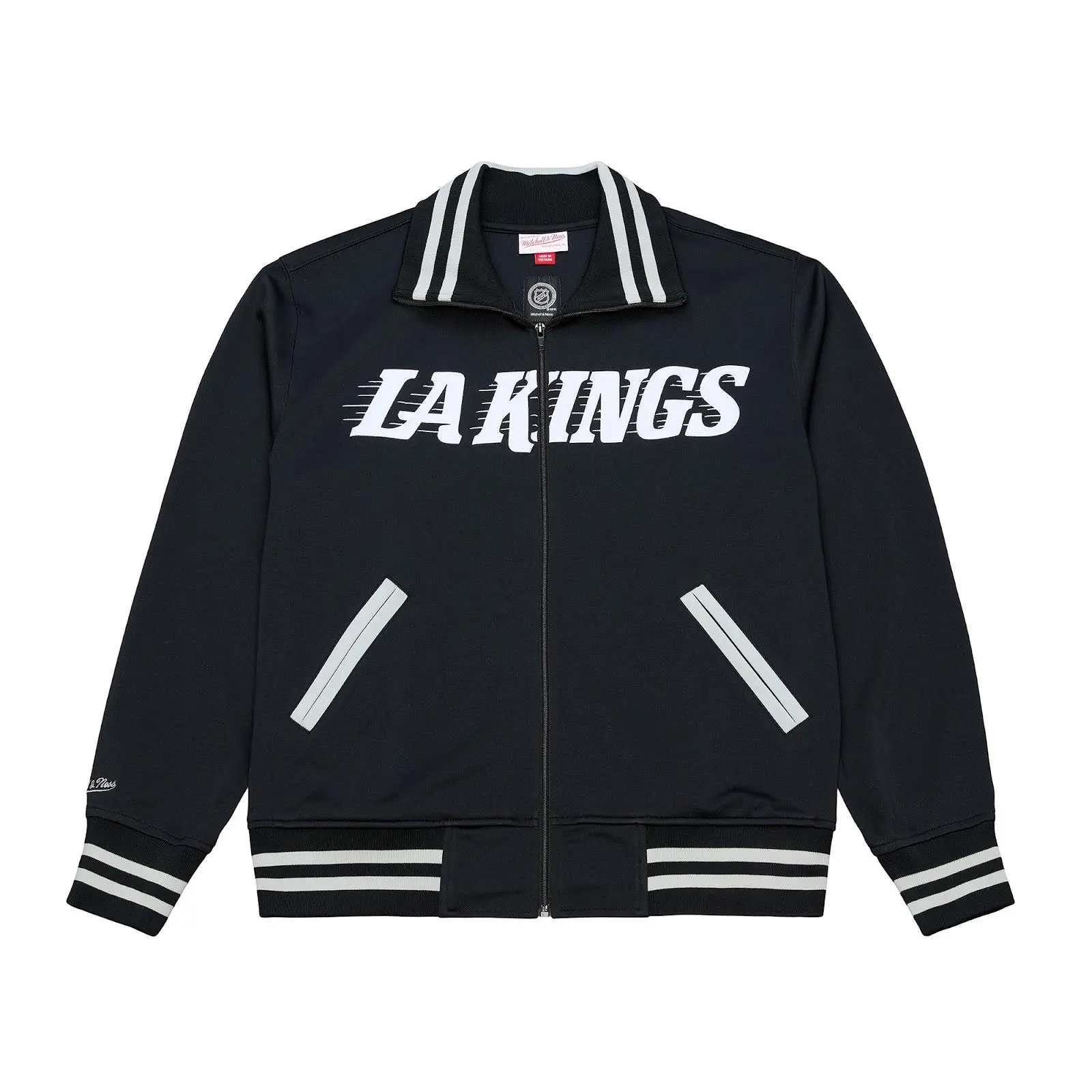 Los Angeles Kings Black Playoff Win Full-Zip Jacket NHL Throwback Outerwear Vintage Fan Gear Mitchell & Ness Los Angeles Kings Black Playoff Win Full-Zip Jacket NHL Throwback Outerwear Vintage Fan Gear Mitchell & Ness