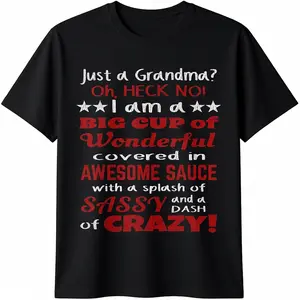 Plus Size Women S 5XL Oversized Pure T-Shirt Funny Grandma Great Grandma Quotes Saying Birthday Christmas Gift Casual Everyday Outfit Tee Shirt
