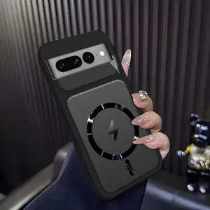 Lightning Bolt Design Gloss MagSafe Compatible Shockproof Protective Cover with Precision Magnet Ring for [Google Pixel 7 Pro] 952