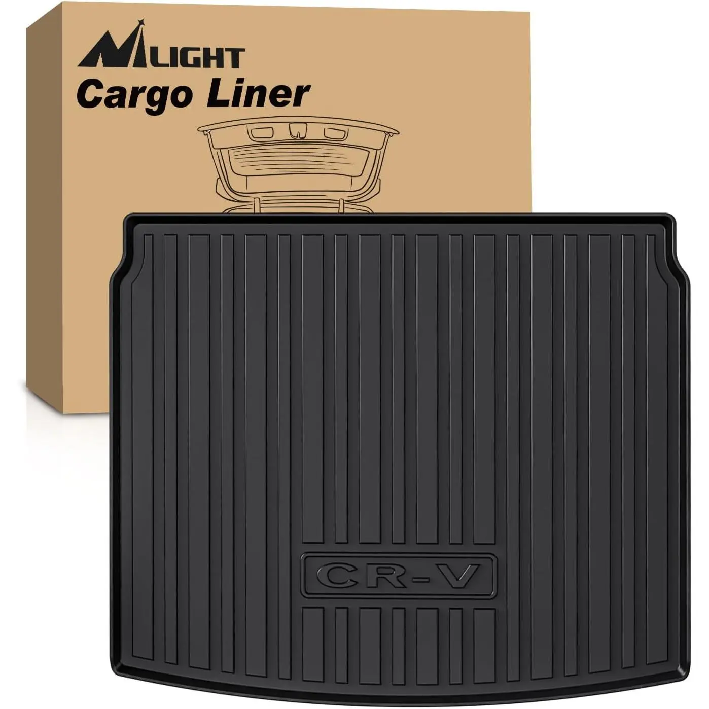 Nilight Cargo Mats for Honda CRV CR-V (Not for Hybrid) 2023 2024,All Weather Protection Heavy Duty Cargo Liners Protector Logo Truck Accessories Black dealsforyoudays, Car Accessories, Auto Parts Accessories Car Floor Mats