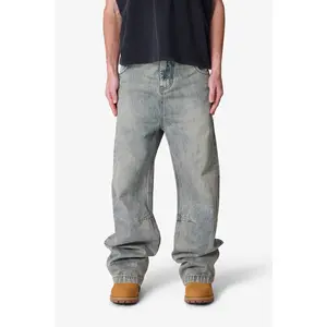 mnml Baggy Moto Denim - Vintage Blue