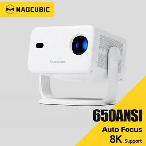 Magcubic Google Assistant L018 Auto Focus Projector 650ANSI & 8K Video source Supported Native 1080P Wifi6 BT5.2 Built-in HiFi Speaker Allwinner H726 Fully Auto Keystone Correction Portable Movie Outdoor Airmouse Intelligent