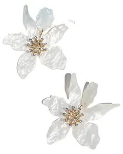 Capri Oversized Flower Stud Earrings