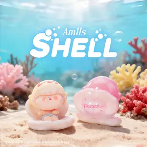 AMLLS Shell Cute Granules, Theme Series Cute Toy Figurine Collection Blind Box Bag, Adorable Collectible Display Piece, Model Xinghao, Sealed Hobby Box
