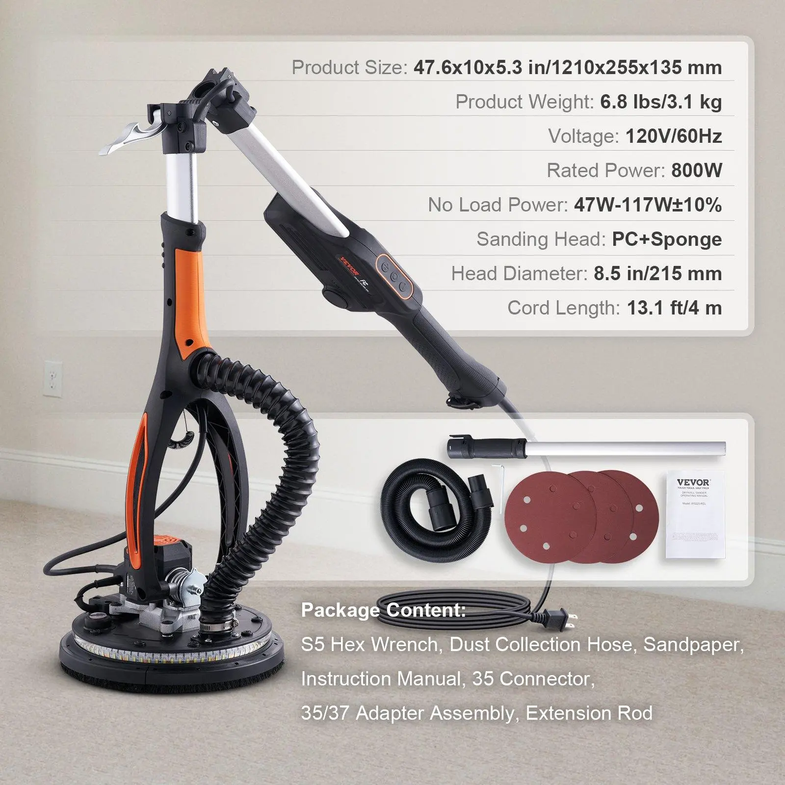 800W Brushless Motor - Compatilble Vacuum Cleaner