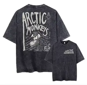 Arctic Monkeys Music Album 2 Sided T-Shrit | Retro Rock Shirt, Short Sleeve T Shirt, Y2k Hip Hop Streetwear