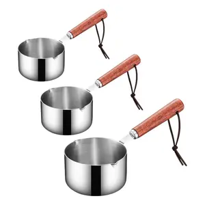 Mini Soup Pot Breakfast Pot   Seasoning Bowl Porridge Cooking Pot Nonstick Milk Pan Small Saucepan for  Oil Restaurant Cookware 80Ml