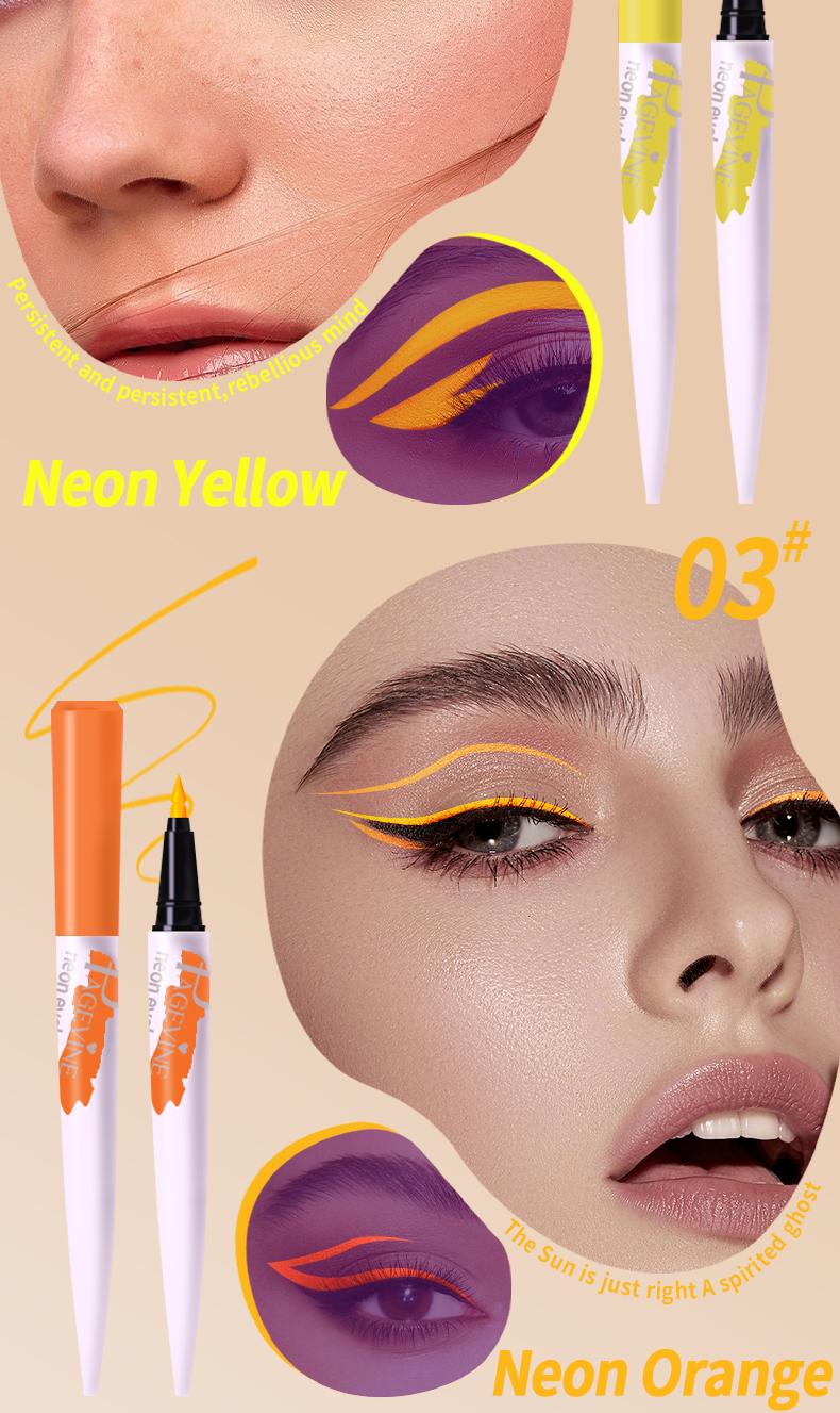 8 Color Liquid Eyeliner Set, Waterproof Smudge Proof Matte Eyeliner with Christmas Tree Tip, Quick Dry Smooth Ink, Long Lasting No Crease, Neon Liner for Bold Graphic & Winged Eye Looks, Perfect for Daily, Festival & Party Makeup        ， 。