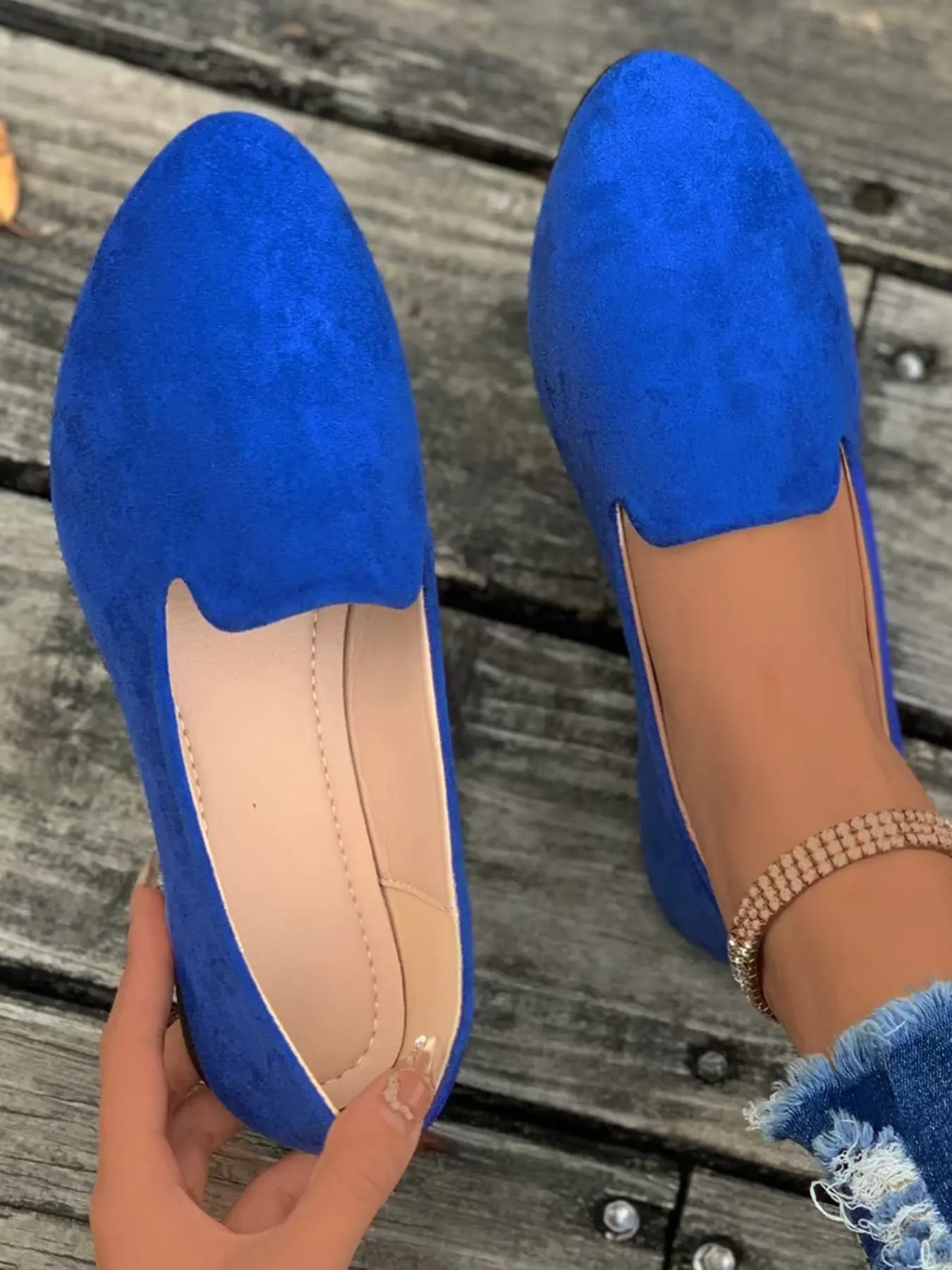 Women's Solid Color Pointed Toe Flats, Soft Sole Comfortable Slip-On Casual Shoes, Versatile Commuter Shoes for Work and Daily Wear