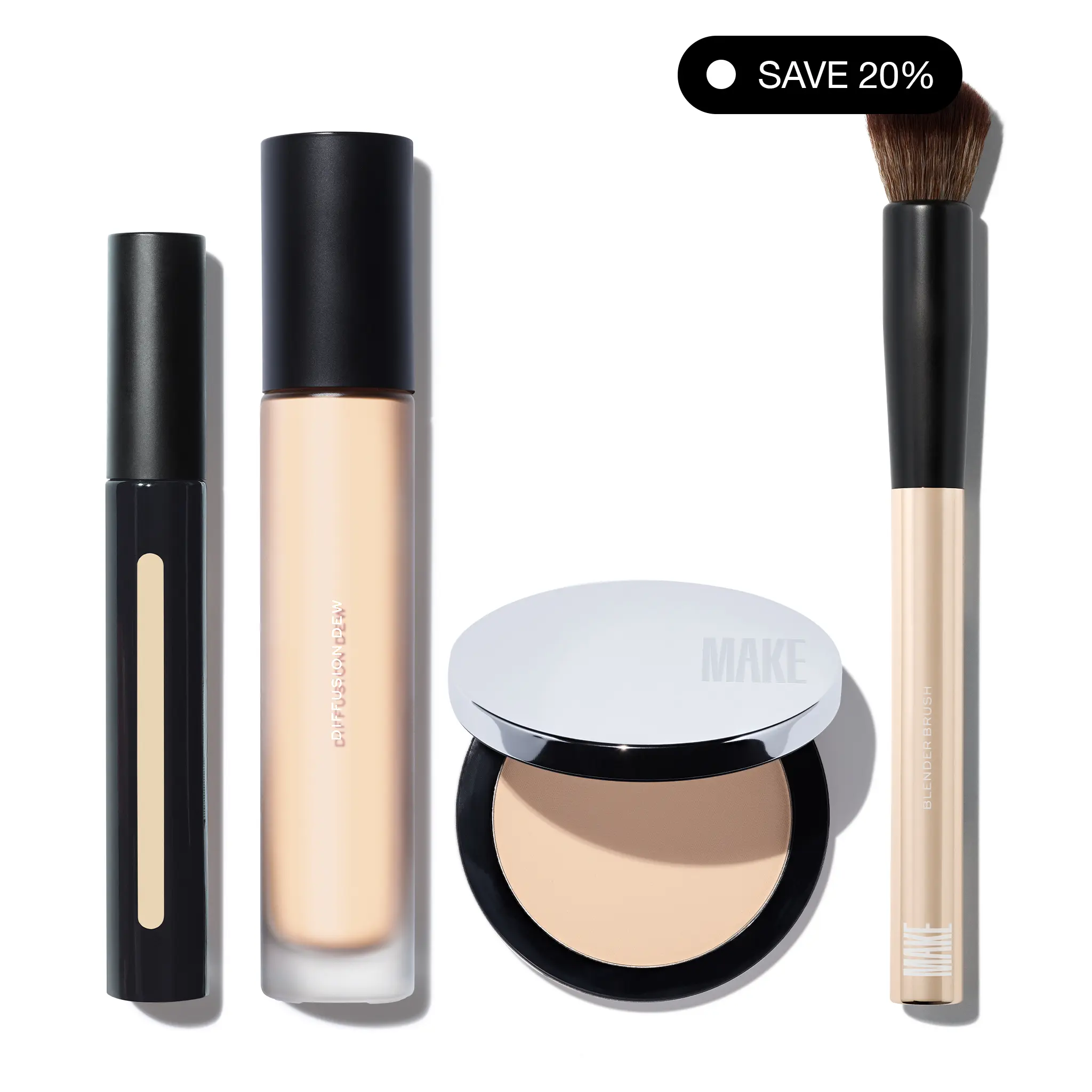 The Complete Complexion Set - Includes Skin Mimetic Concealer, Diffusion Dew Skin Tint, Diffusion Set Powder, Blending Brush The Complete Complexion Set - Includes Skin Mimetic Concealer, Diffusion Dew Skin Tint, Diffusion Set Powder, Blending Brush