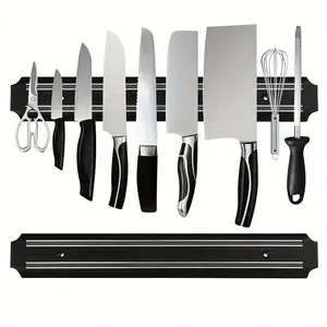 Magnetic Knife Holder - Wall Mounted Stainless Steel Storage for Kitchen Knives | Space Saving Durable| Modern Display Rail with Easy Installation