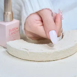 15ML Moonlight White Jerry Gel Nail Polish BUBU CANDY Soak-Off Gel Polish - Hema & TPO-Free, LED/UV Cure, Art Manicure Salon DIY At Home,Quick-Drying DIY Nails Nail Art, Liquid Gel Nails, Manicure Kit, DIY Manicure kit