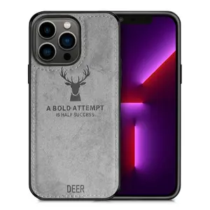 Alpha Digital IP13P-DEER-W Protective Case for Iphone 13 Pro Gray