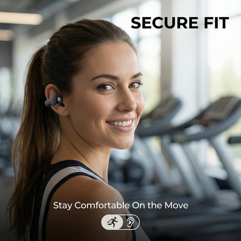 Fluffdrip Q10 2026 Wireless Earbuds 2 Pairs Clip-On Sleep TWS Couples Fashion Mini Headset Music Gaming Deep BassClip-on Sleep earbuds Stereo HD Calling  for Android iPhone Sports Earpieces tiny size invisible earbuds 2-in-1 wireless bluetooth twins