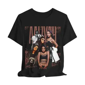 Aaliyah T-Shirt, Vintage Rap Hip Hop Shirt Aaliyah,  Retro Aaliyah Shirt, Vintage Graphic Tee, Unisex Tee Cotton Menswear