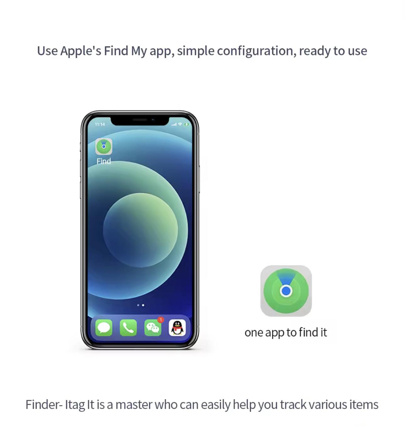 Long Distance Smart Tag GPS Track Anti-lost Alarm Mini Locator for iOS iPhone Only