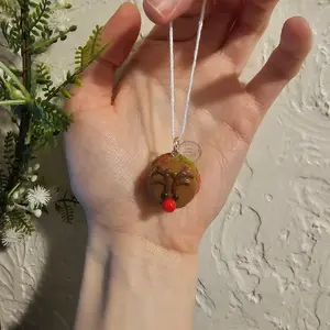 Reindeer Macaron Ornament - Festive Home Decor