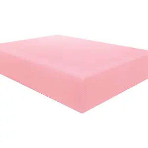 Twin Sheet Only - Brushed Microfiber Deep Pocket Sheet -, Wrinkle-Free, Fade-Resistant, Stain-Resistant, Quality Sheet, Pink