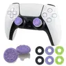 Precision Rings Aim Boost Kit - Compact Gamer Stuff for PS5/PS4 Controller Accessories, Purple-Black Performance Thumbsticks, 6-Piece Silicone Rubber Customizable Gaming Accessories with 3 Strengths