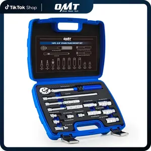 【SummerVibes】Orion Motor Tech 14pc Spark Plug Socket Set, 3/8 Inch Drive Magnetic Swivel Spark Plug Socket Set with Torque Wrench, Torque Bits, Universal Joint and Extension Bar, 5-45 ft.lb Spark Plug Removal Tool