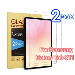 2-Pack Ultra HD Tempered Glass Screen Protector, Protective, Compatible with Samsung S11 11-inch/S10 Lite 10.9-inch, Anti-Fingerprint, Scratch-Resistant, High Sensitivity Touch Screen Protection